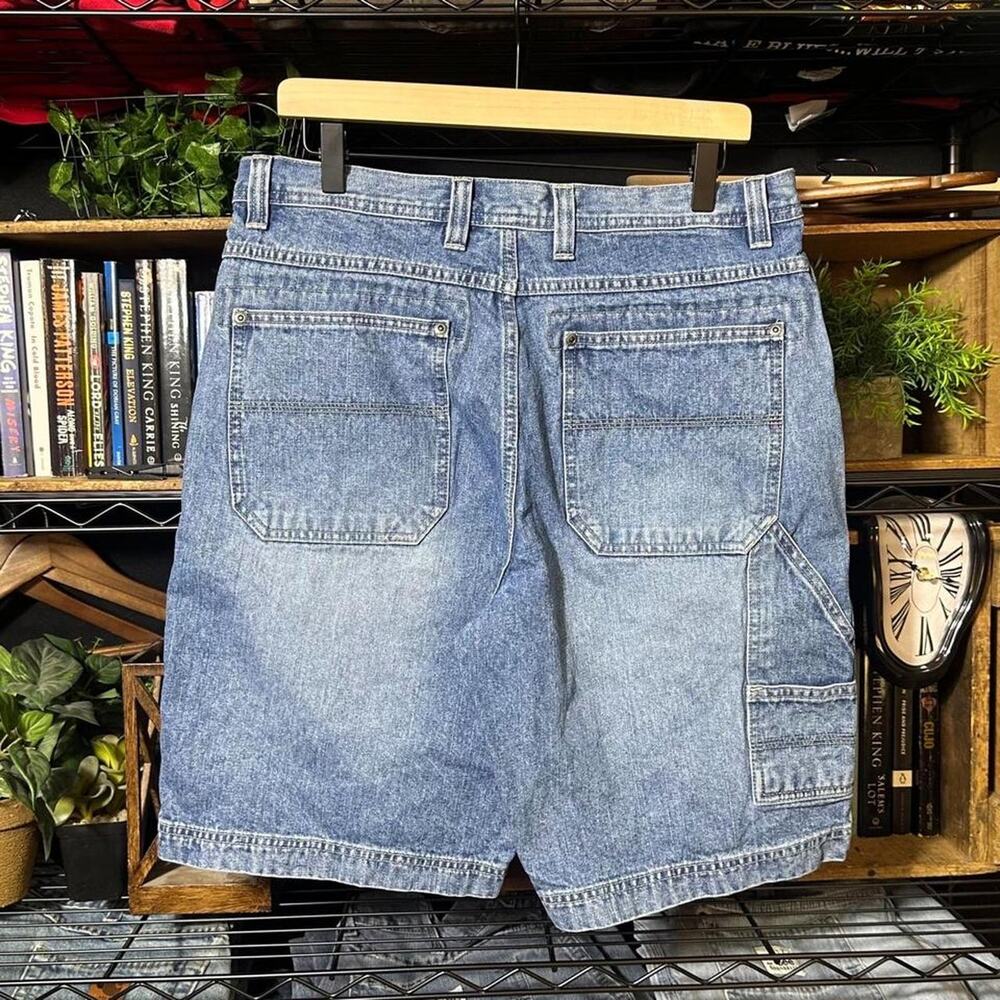 Vintage Sonoma Carpenter Jean Shorts Mens 33" Light Wash Baggy Skater Jorts